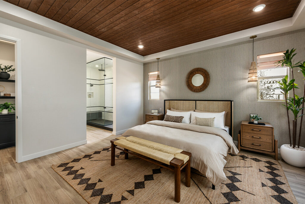 Tri Pointe Homes Arizona’s Treeland community features model homes designed by Bobby Berk. Customers can shop the look and purchase furniture from the collection. 